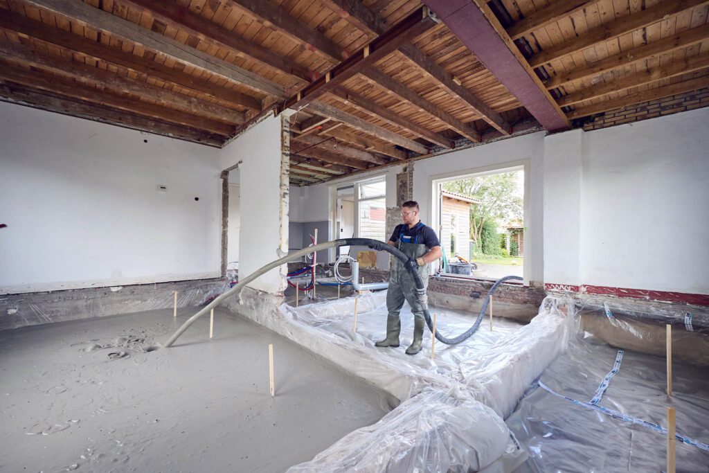 Schuimbeton storten met subsidie.