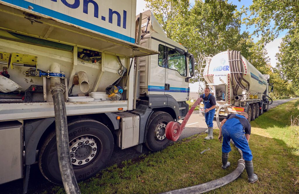 Schuimbetonmachine van Faber Comfortvloer.